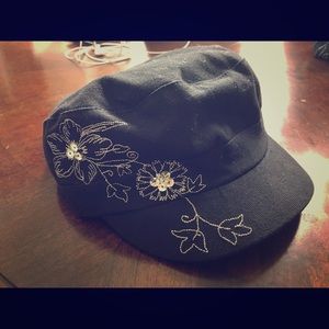 Sequin flower Hat